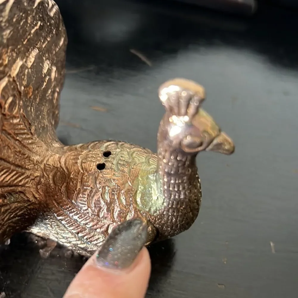 Pottery Barn Peacock Salt and Pepper Shakers